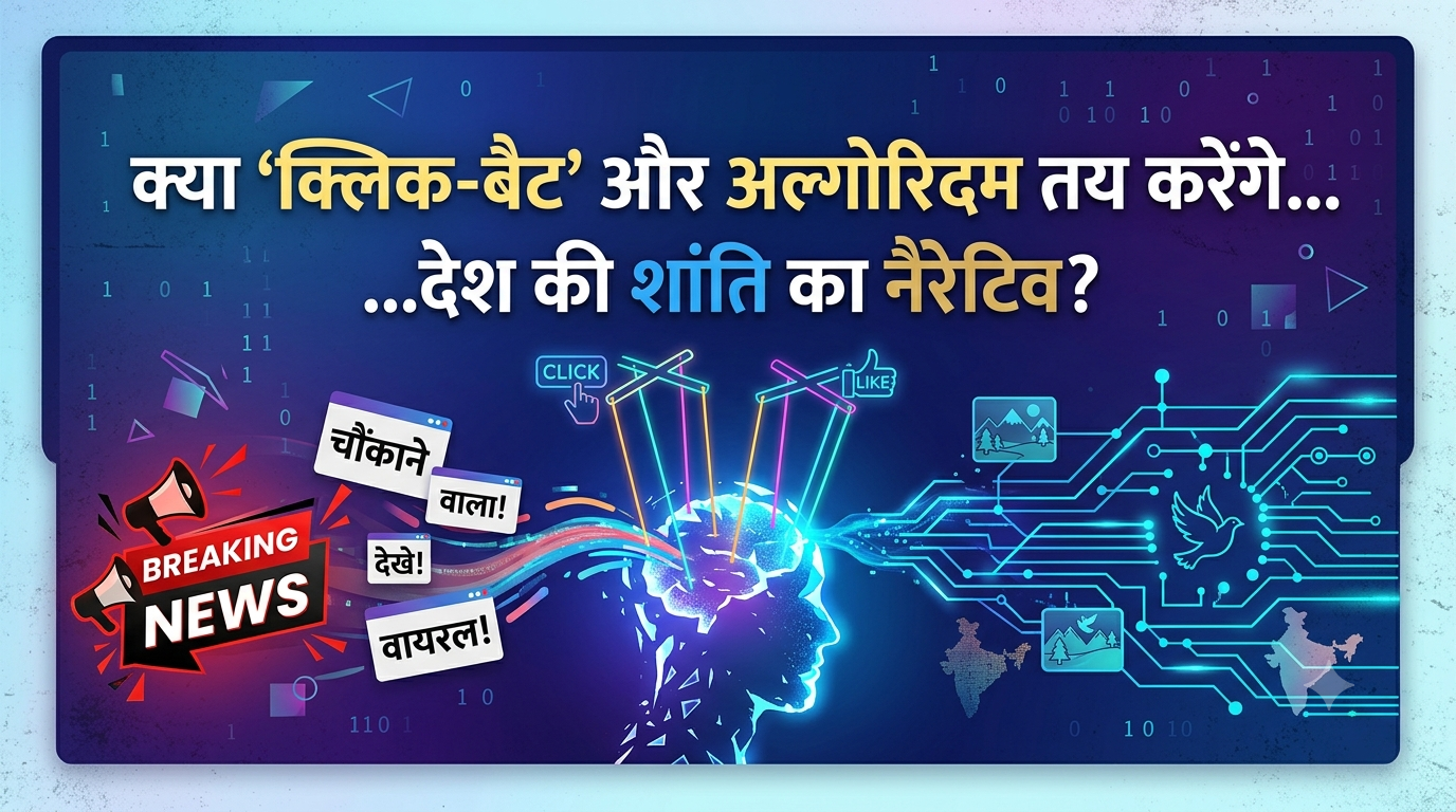 क्या 'क्लिक-बैट' और अल्गोरिदम तय करेंगे देश की शांति का नैरेटिव?