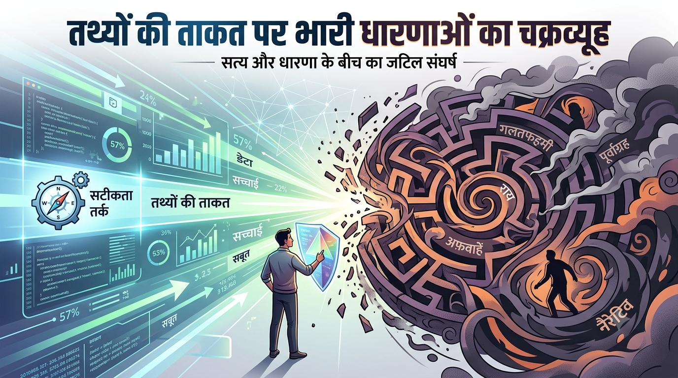 तथ्यों की ताक़त पर भारी धारणाओं का चक्रव्यूह